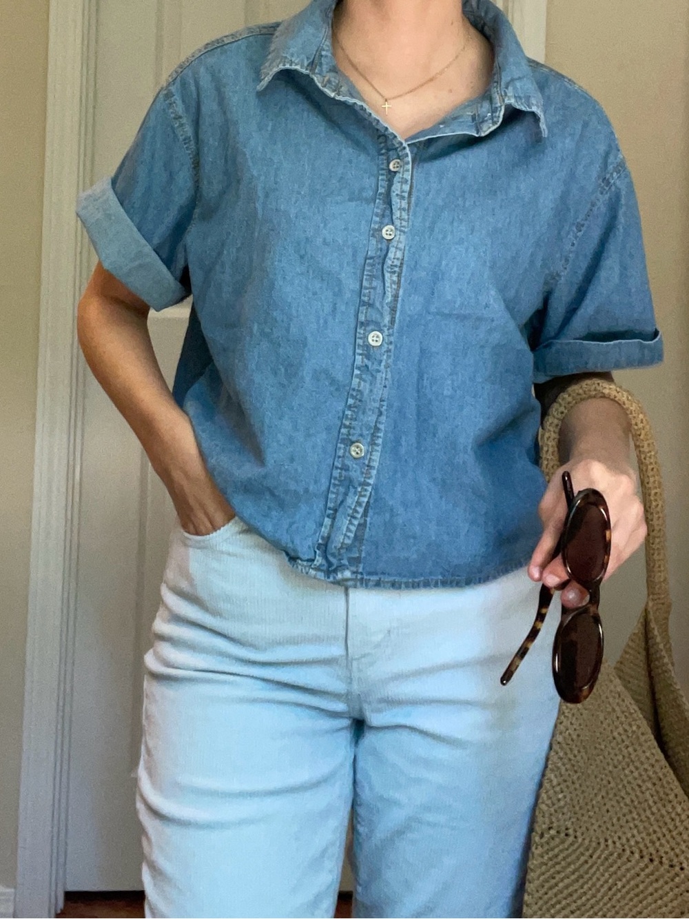 Velvet Heart Light Blue Denim Shirt
